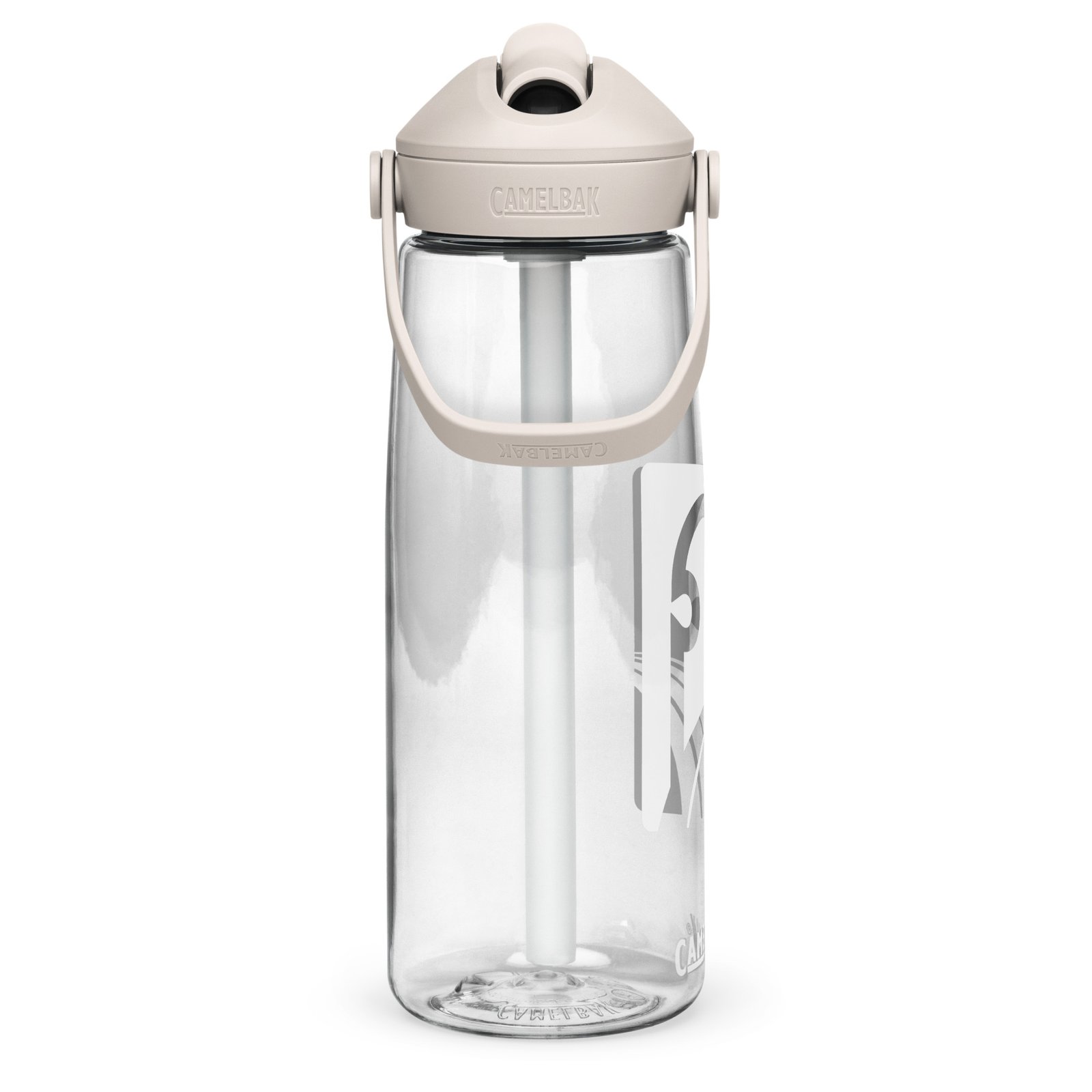 Flip straw water bottle